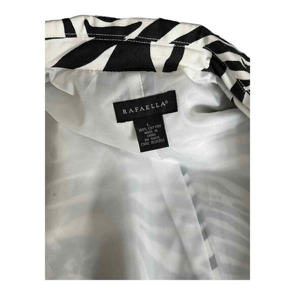 RAFAELLA | Zebra Print 4 Button Jacket | Loose fitting Sleeves | Size L - Picture 6 of 10
